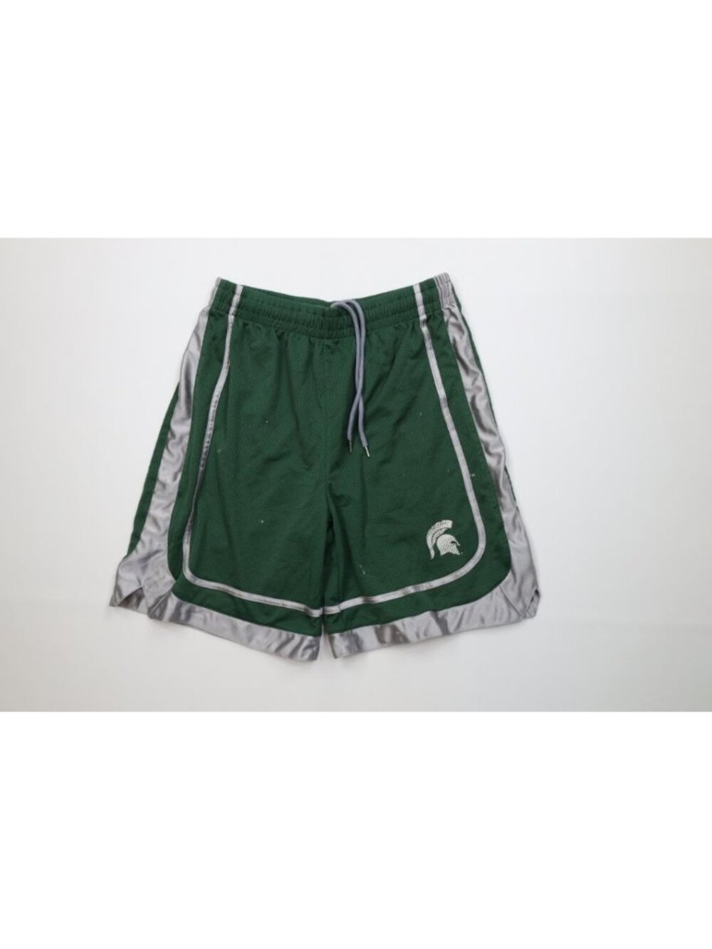 Vtg Y2K Mens Large Distressed Dazzle Michigan State University Basketball Shorts
